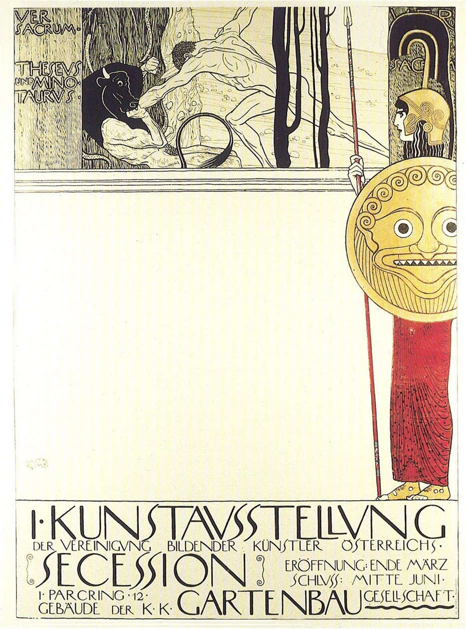 Kunstudstilling Session af Gustav Klimt