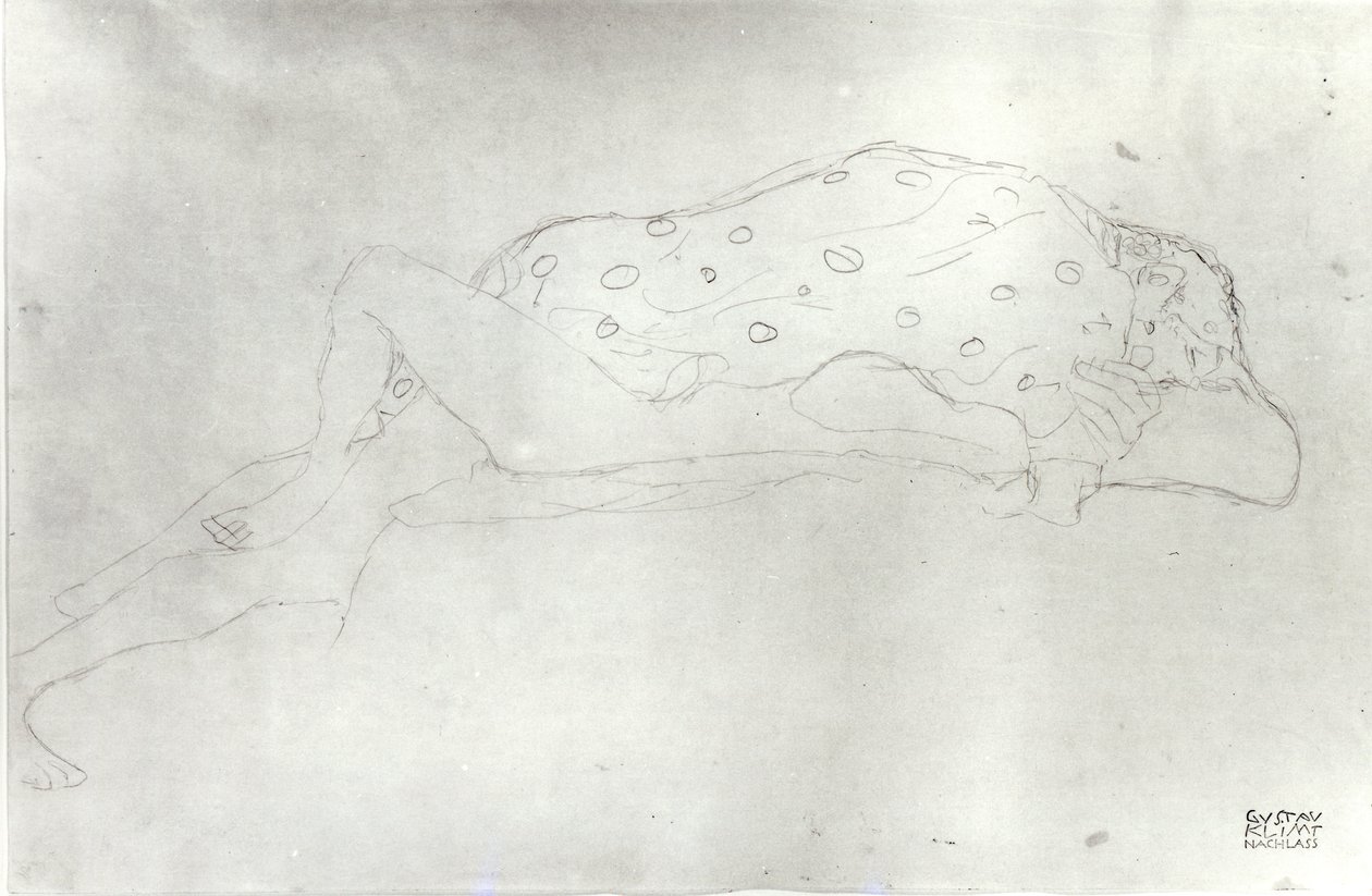 Lovers, ca. 1913 af Gustav Klimt