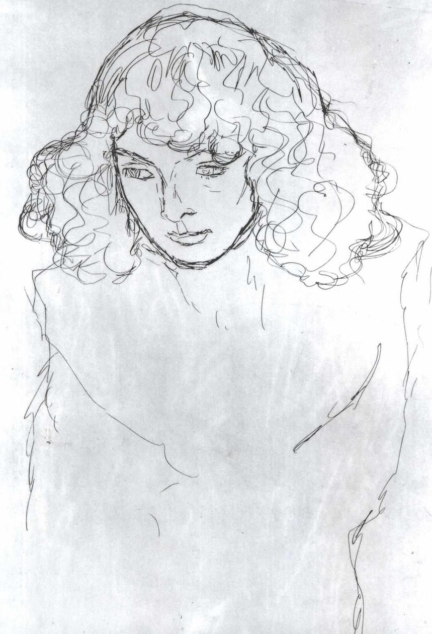 Pigehoved af Gustav Klimt