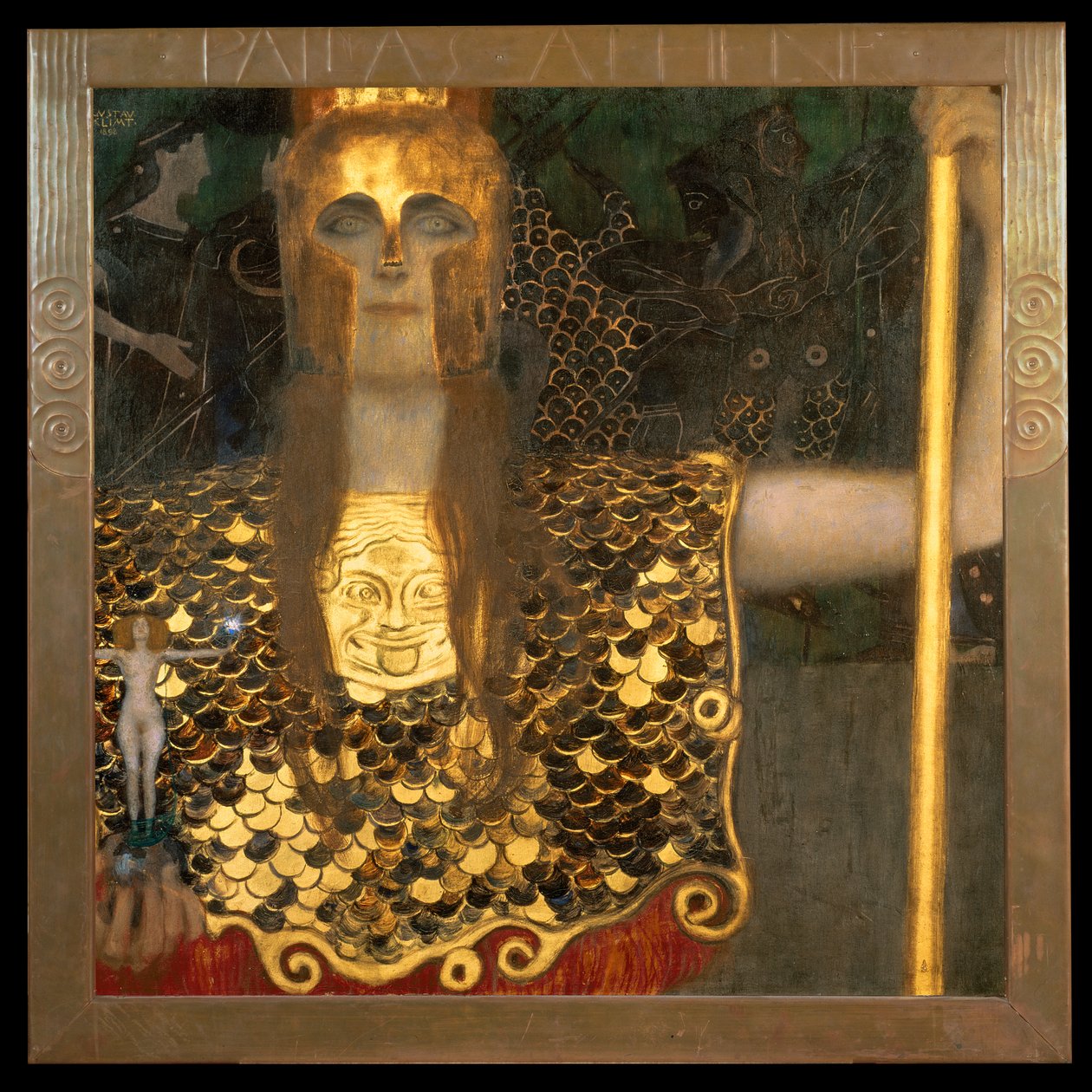 Minerva eller Pallas Athena, 1898 af Gustav Klimt