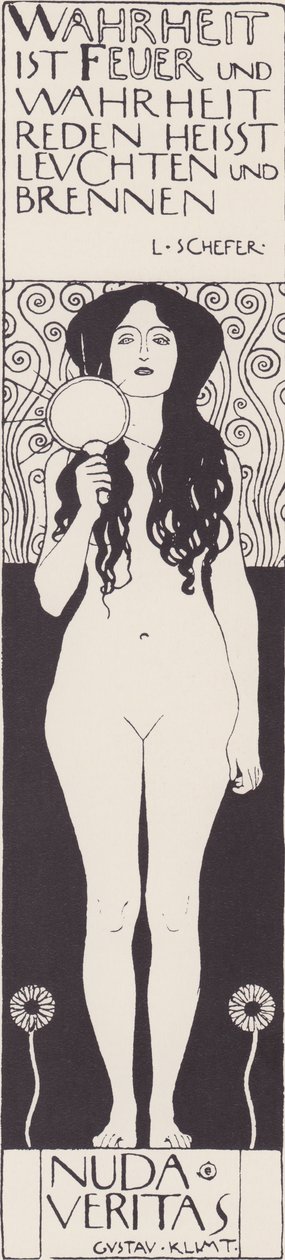 Nuda veritas af Gustav Klimt