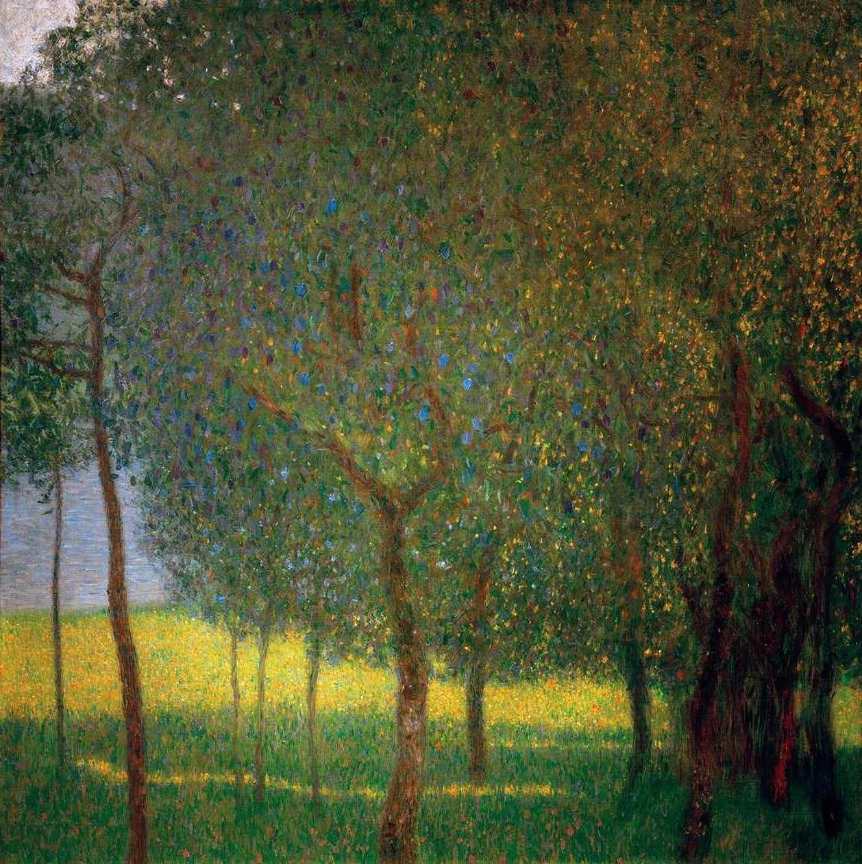 Frugttræer på Attersee af Gustav Klimt