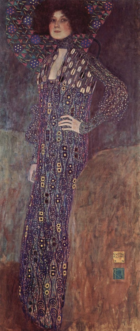 Portræt af Emilie Louise Flöge af Gustav Klimt