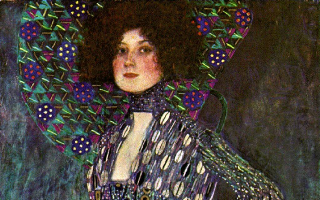 Portræt af Emilie Louise Flöge af Gustav Klimt