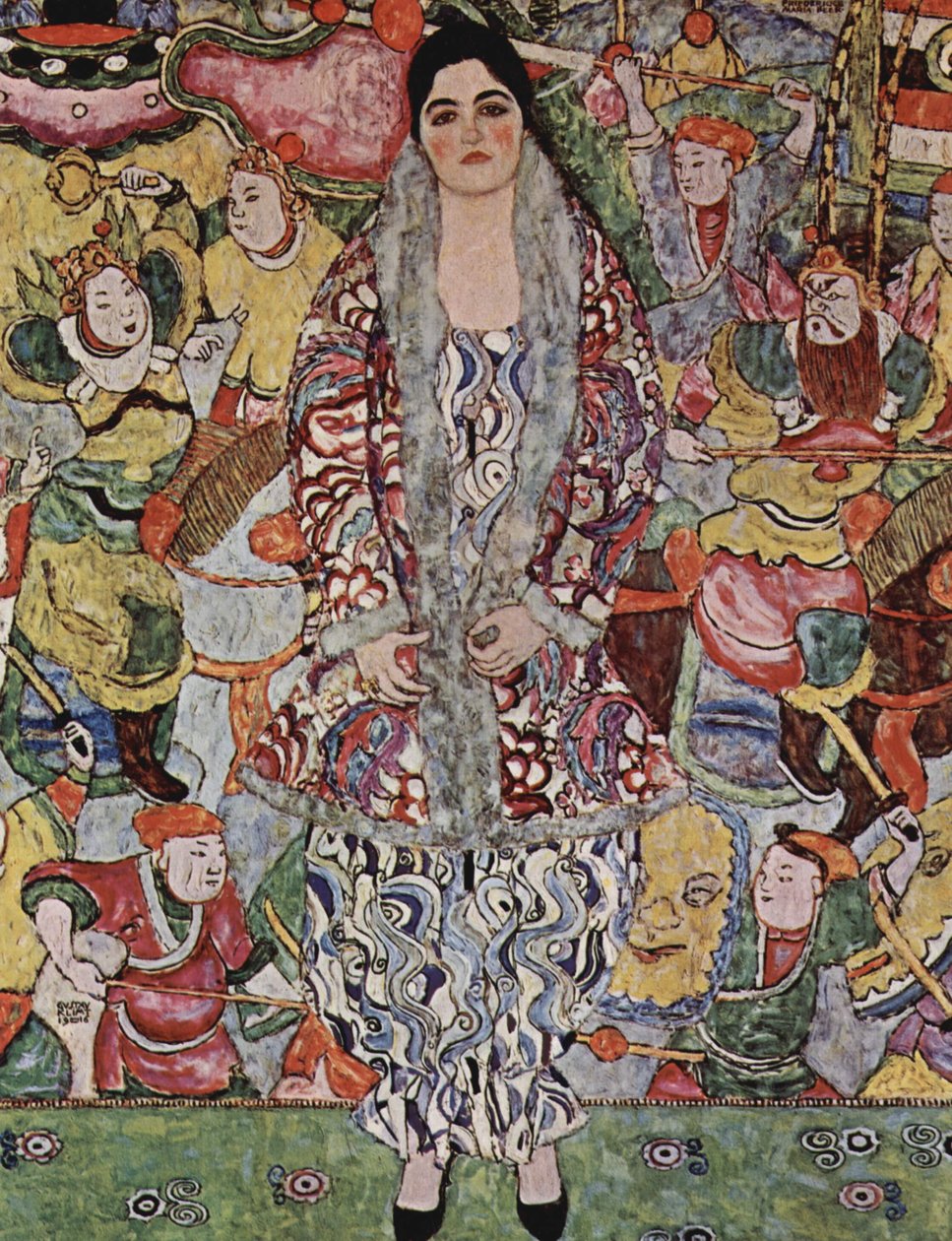 Portræt af Friederike Maria Beer af Gustav Klimt