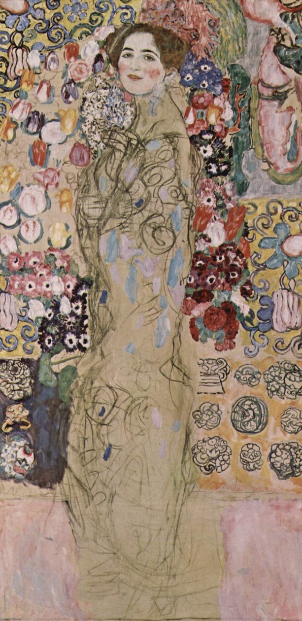 Portræt af Maria Munk af Gustav Klimt