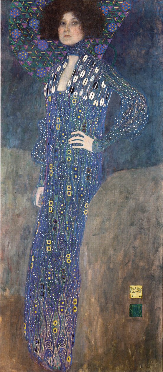 Portræt af Emilie Flöge af Gustav Klimt