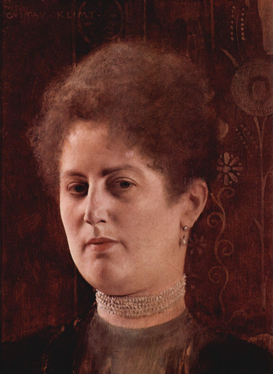 Portræt af en kvinde af Gustav Klimt