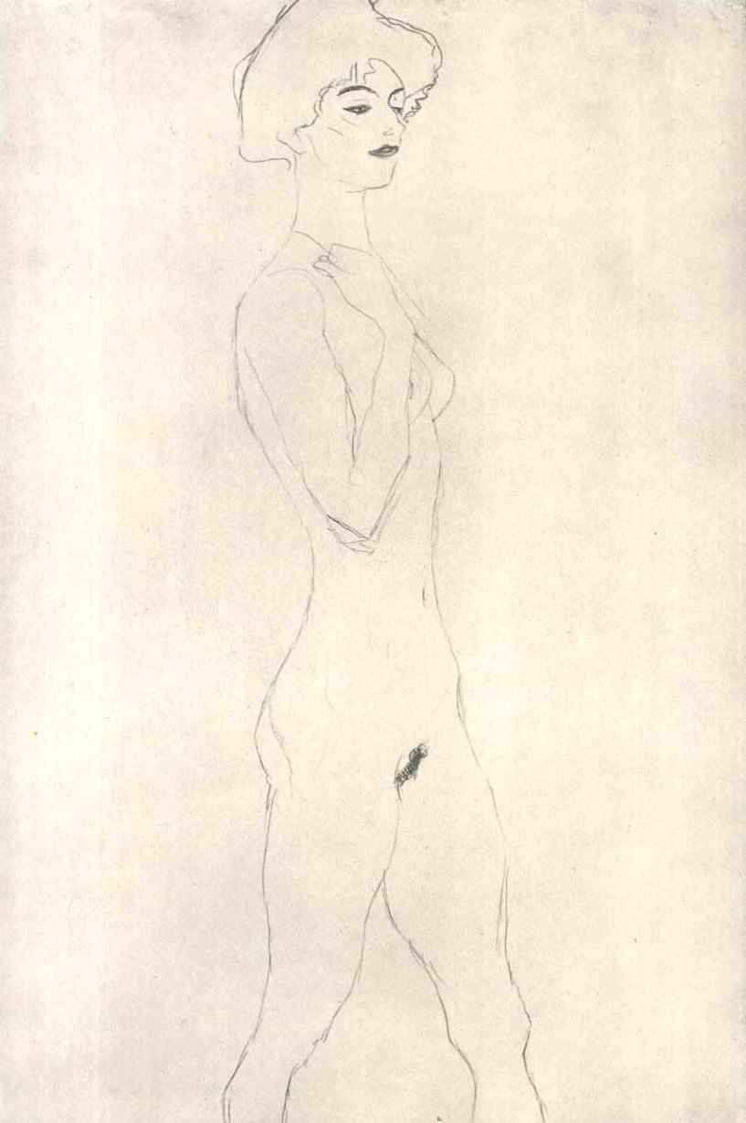 Strider med røde læber af Gustav Klimt