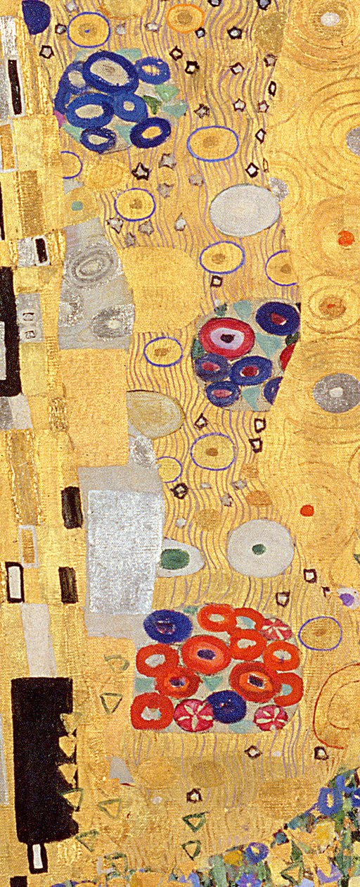 Kyset, 1907-08 olie på lærred detalje af 601 af Gustav Klimt