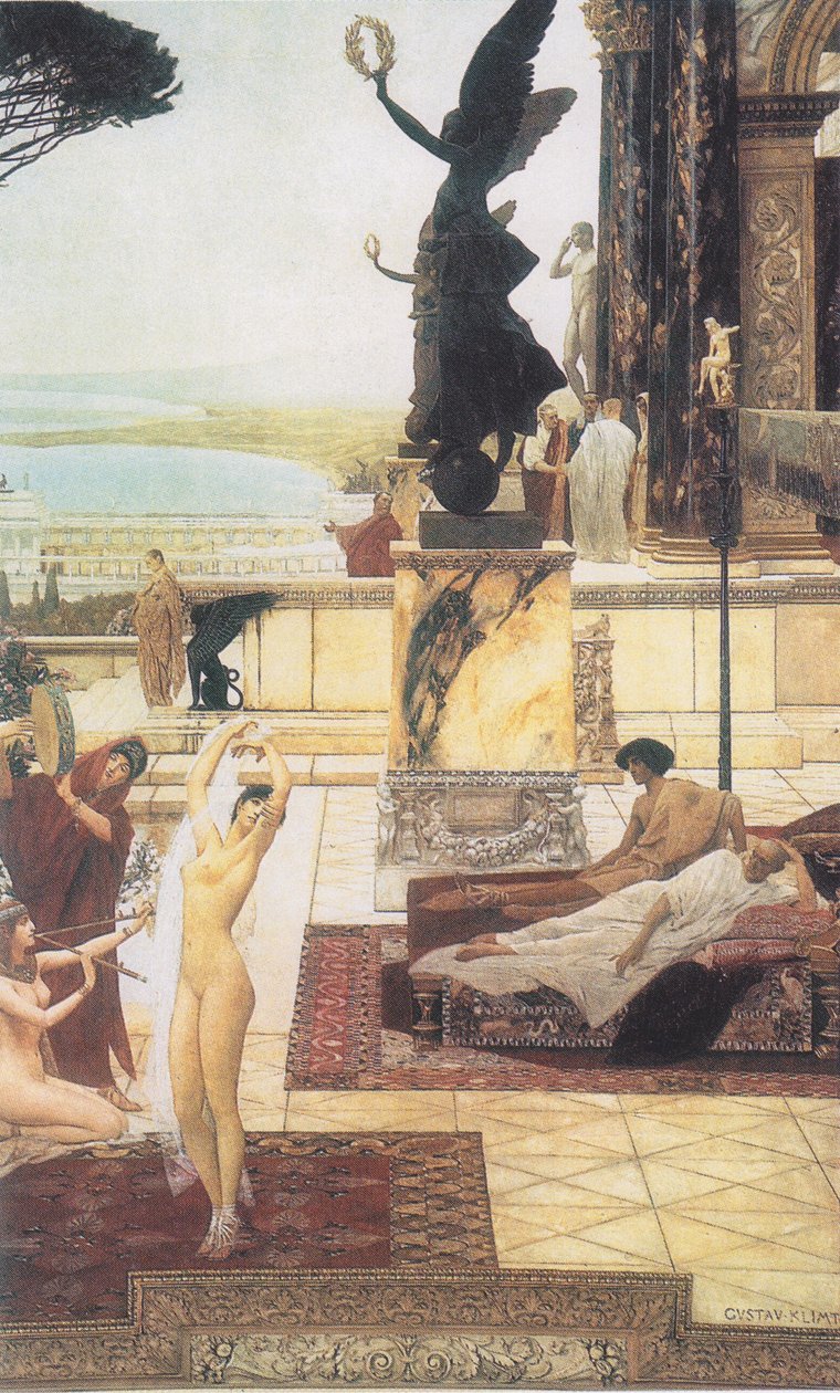 Teater i Taormina af Gustav Klimt