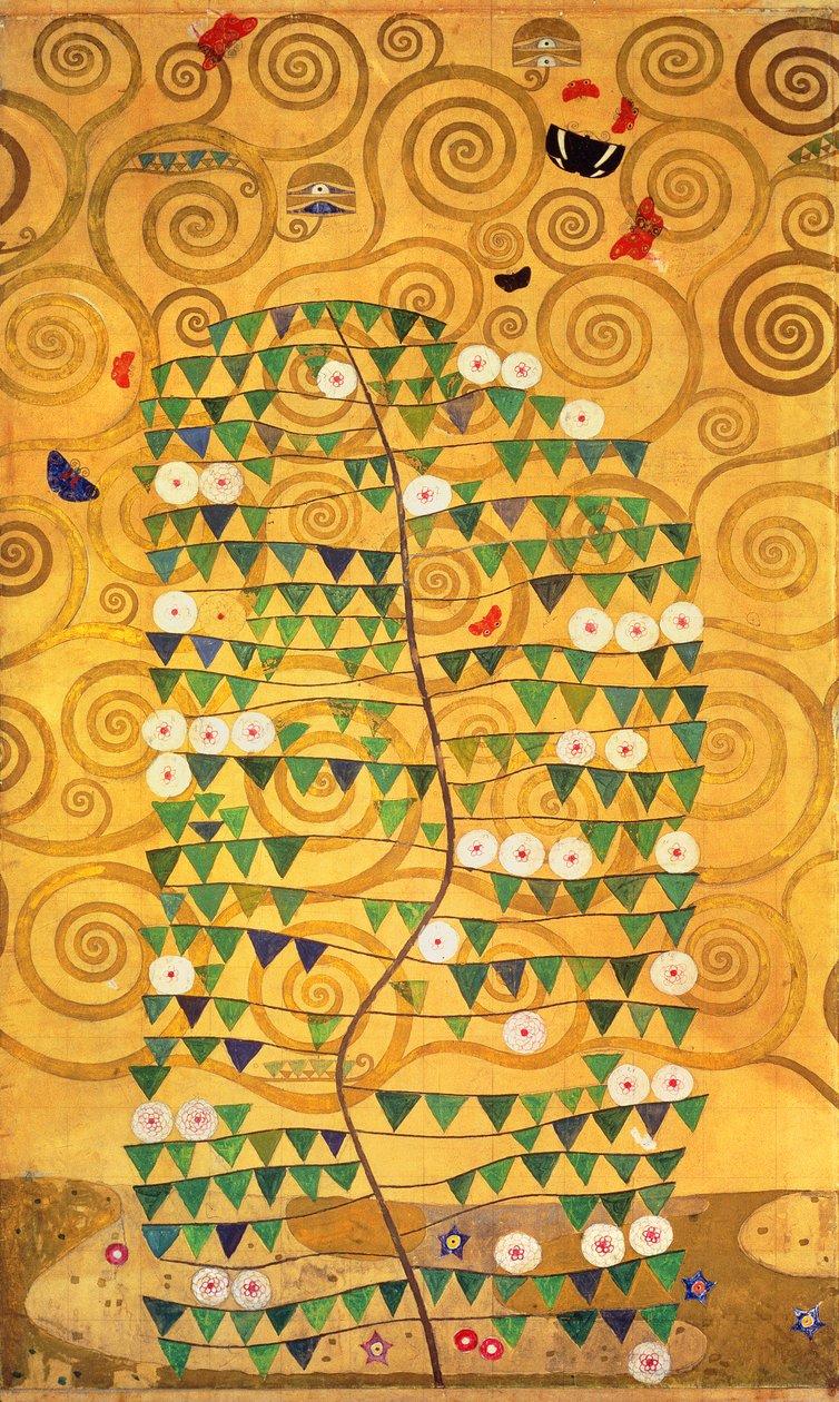 Livets træ (Stoclet Frieze) af Gustav Klimt