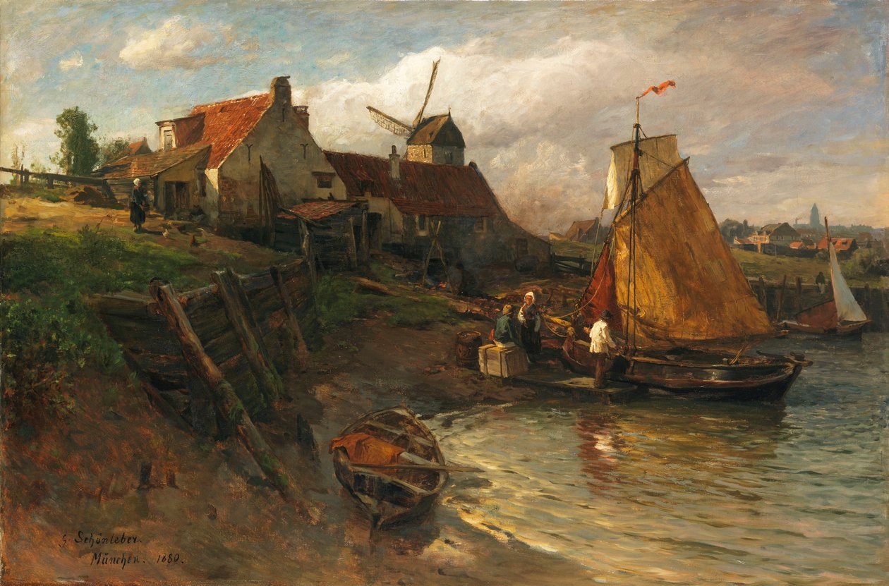 Sommer på den hollandske kyst af Gustav Schönleber