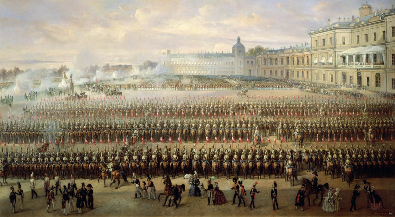 Afsløring af Paul I-mindesmærket i Gatchina, 1850 af Gustav Schwarz