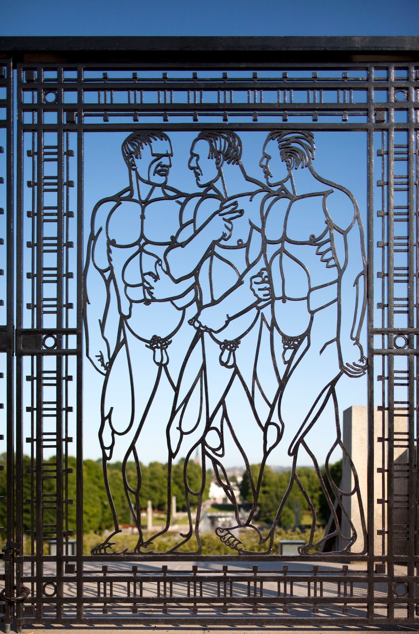 Indgangsport til skulpturparken (jern) af Gustav Vigeland