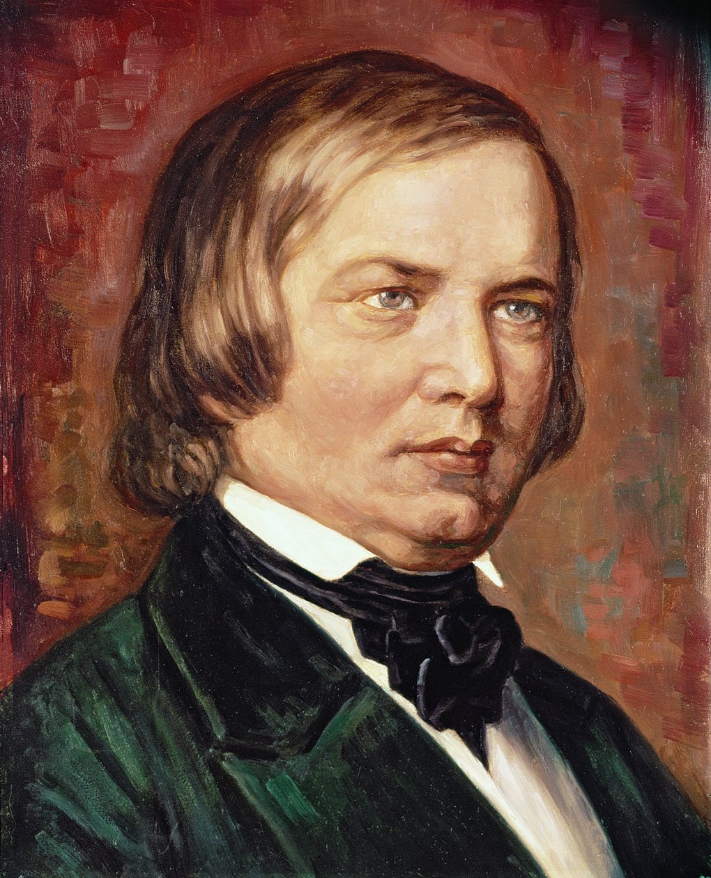 Portræt af Robert Schumann (1810-1856) af Gustav Zerner