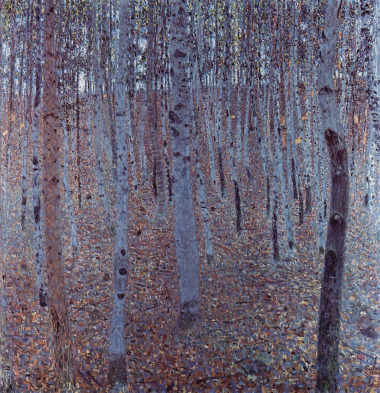 Buchenhain af Gustav Klimt