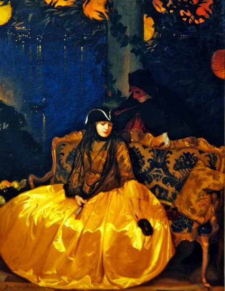 Temptation (olie på lærred) af Gustav Bernhard Osterman