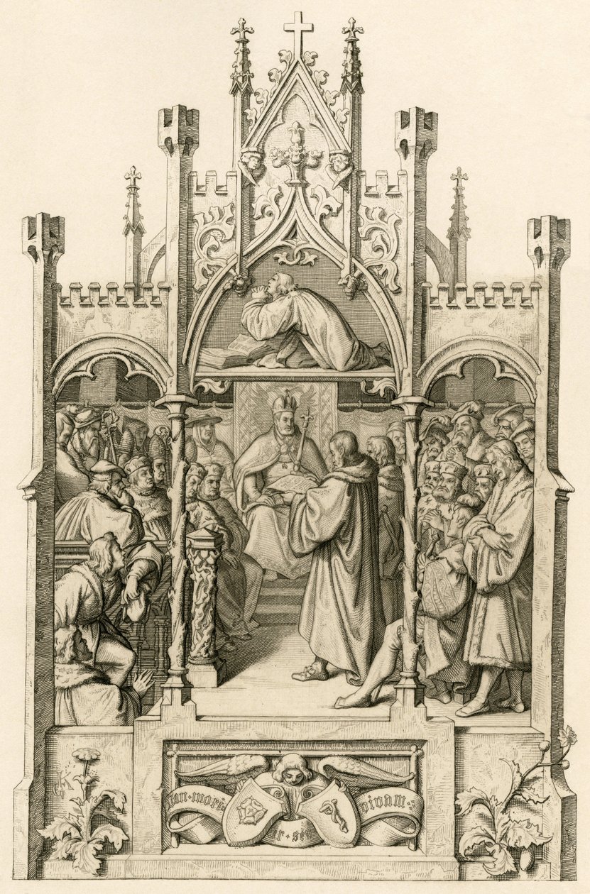 Luther beder af Gustav Ferdinand Leopold Konig
