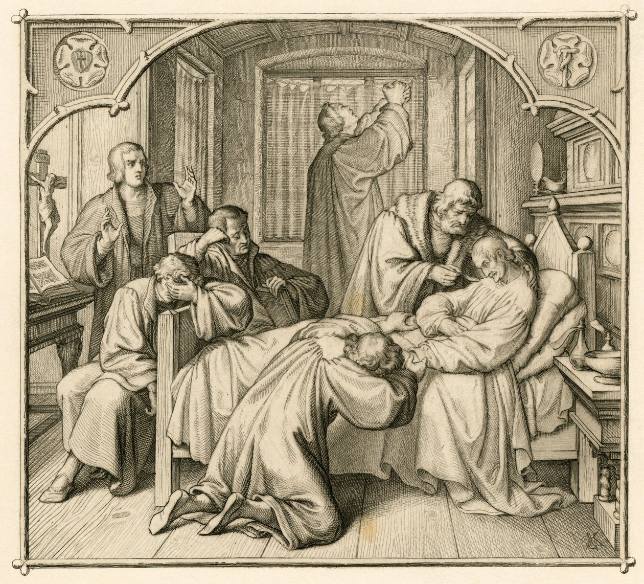 Luthers ven Philipp (Philippe, Philippus) Melanchthon (1497-1560) er meget syg og derfor beder Luther om bedring af Gustav Ferdinand Leopold Konig