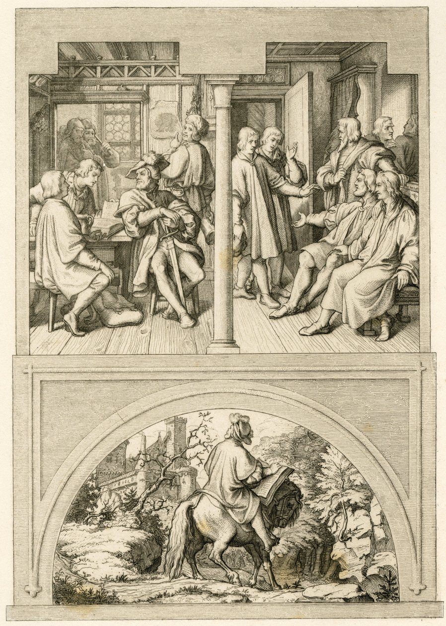 Flere billeder fra Martin Luthers liv af Gustav Ferdinand Leopold Konig