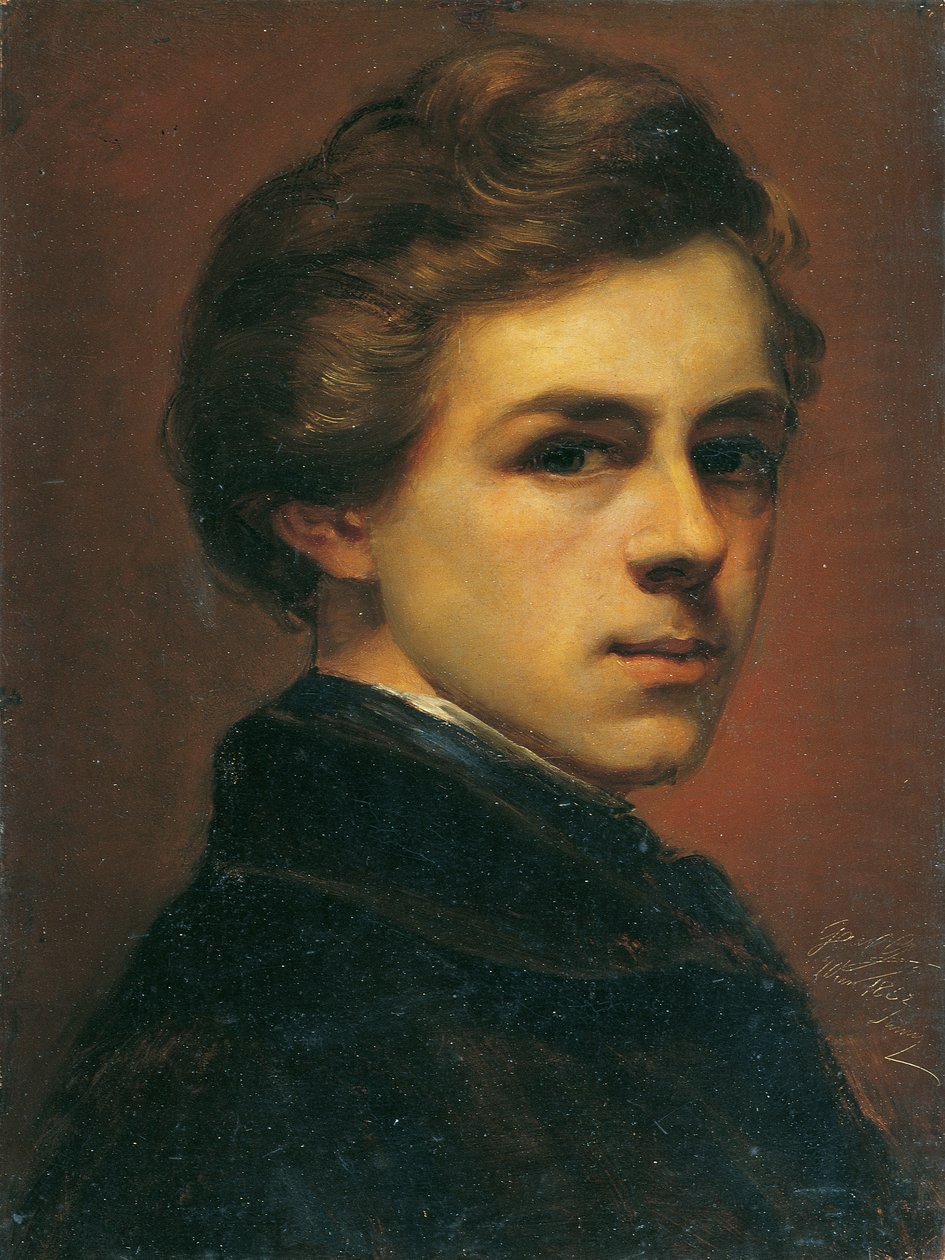 selvportræt af Gustav Gaul