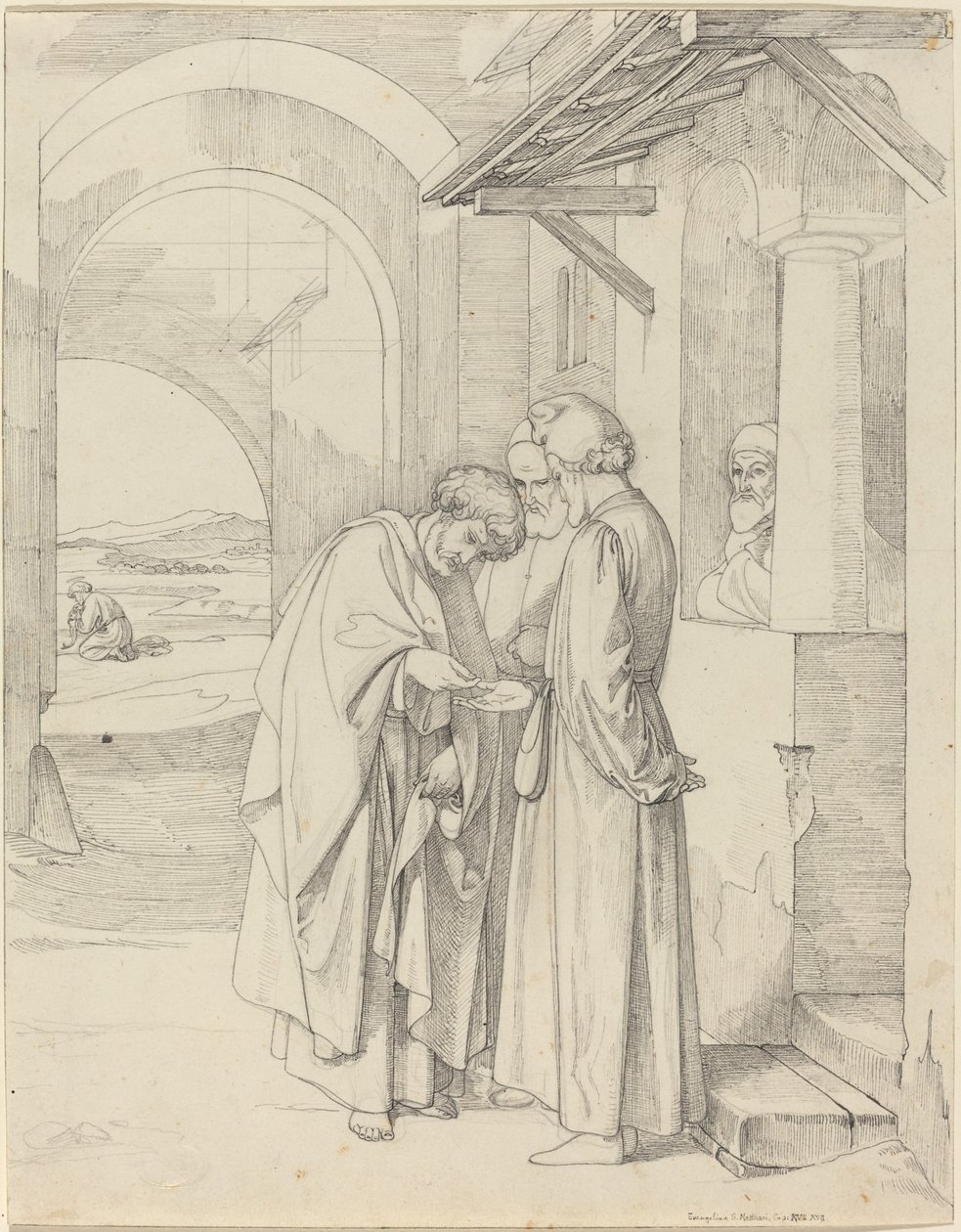 Peter betaler tempelskat af Gustav Heinrich Naeke