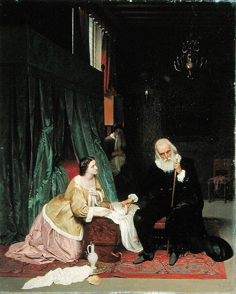 Lægebesøg, 1859 af Gustav Jakovlevich Budkovsky