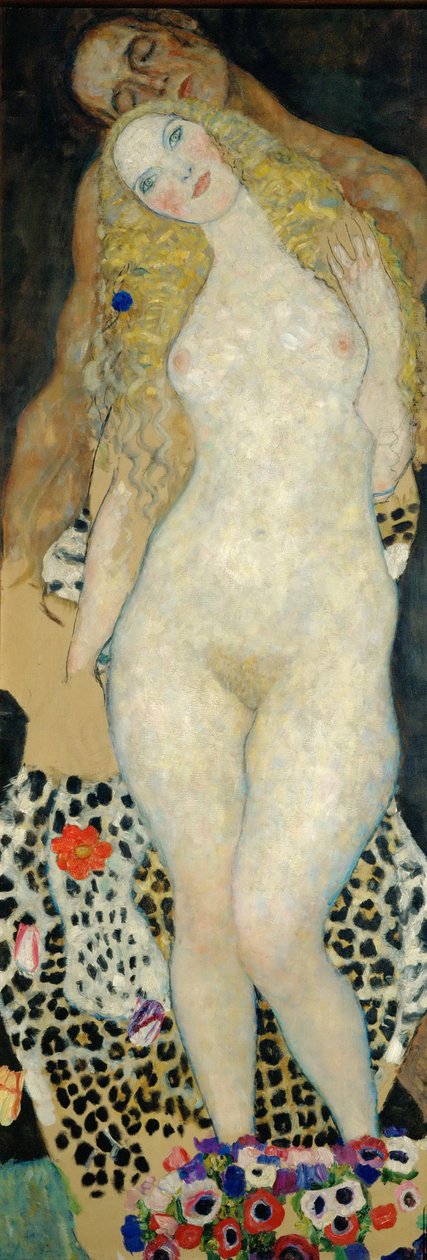 Adam og Eva, 1918 af Gustav Klimt