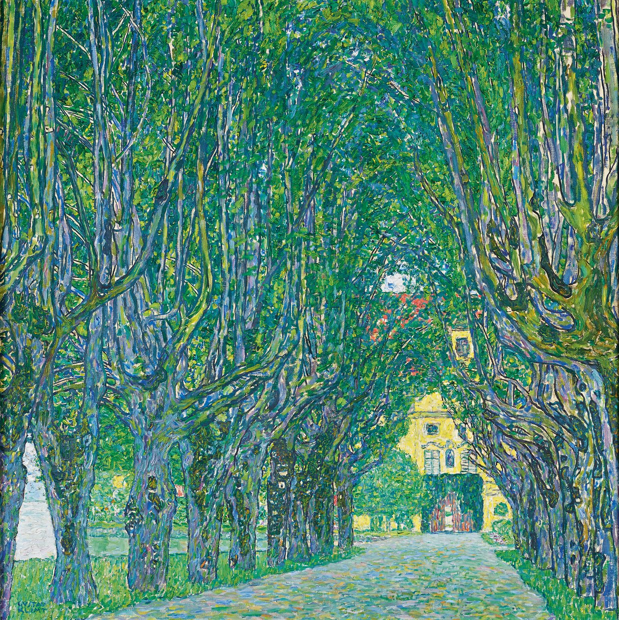 Avenue til slotskammeret af Gustav Klimt