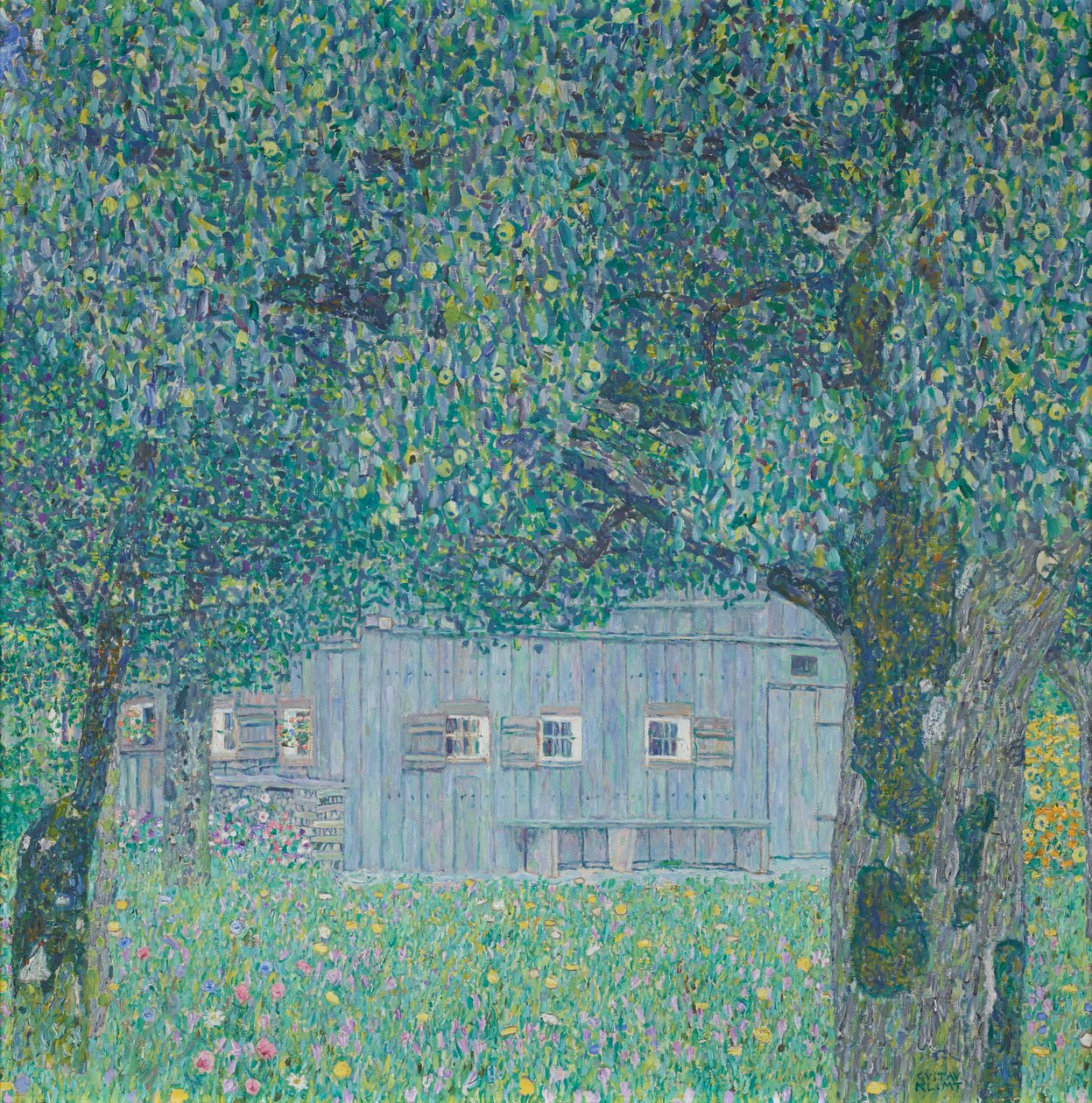 Bondegård i Buchberg (Øvre østrigsk bondegård) af Gustav Klimt