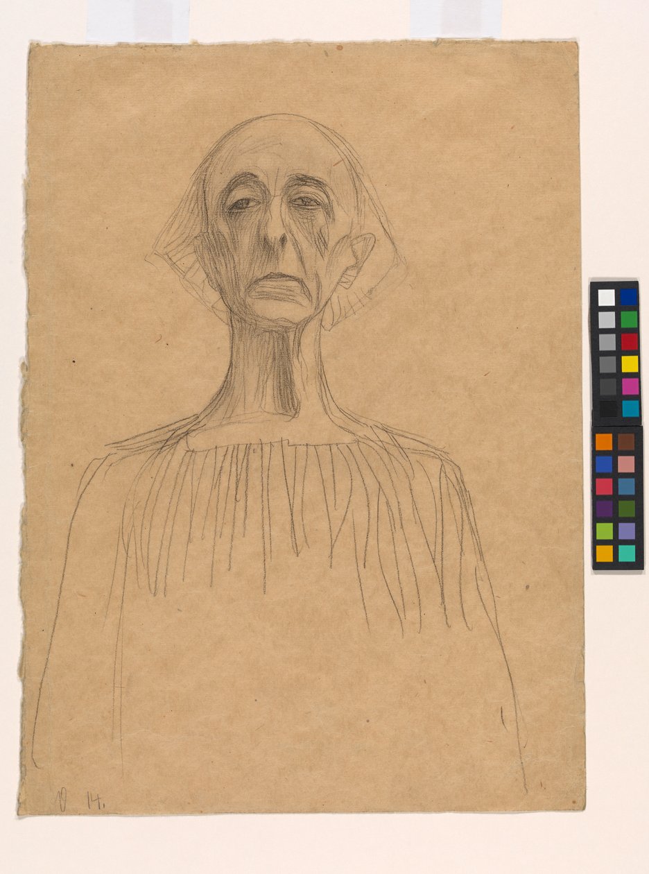 Buste af en mand af Gustav Klimt
