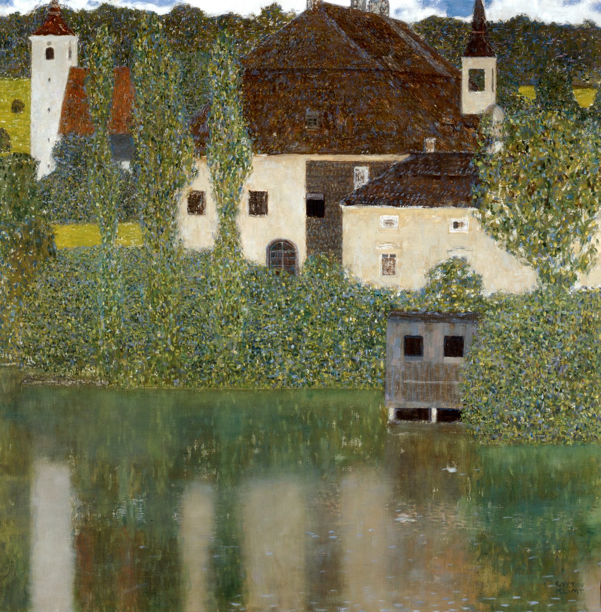 Slot ved Attersøen, Slot Unterrach ved Attersee 1908 af Gustav Klimt