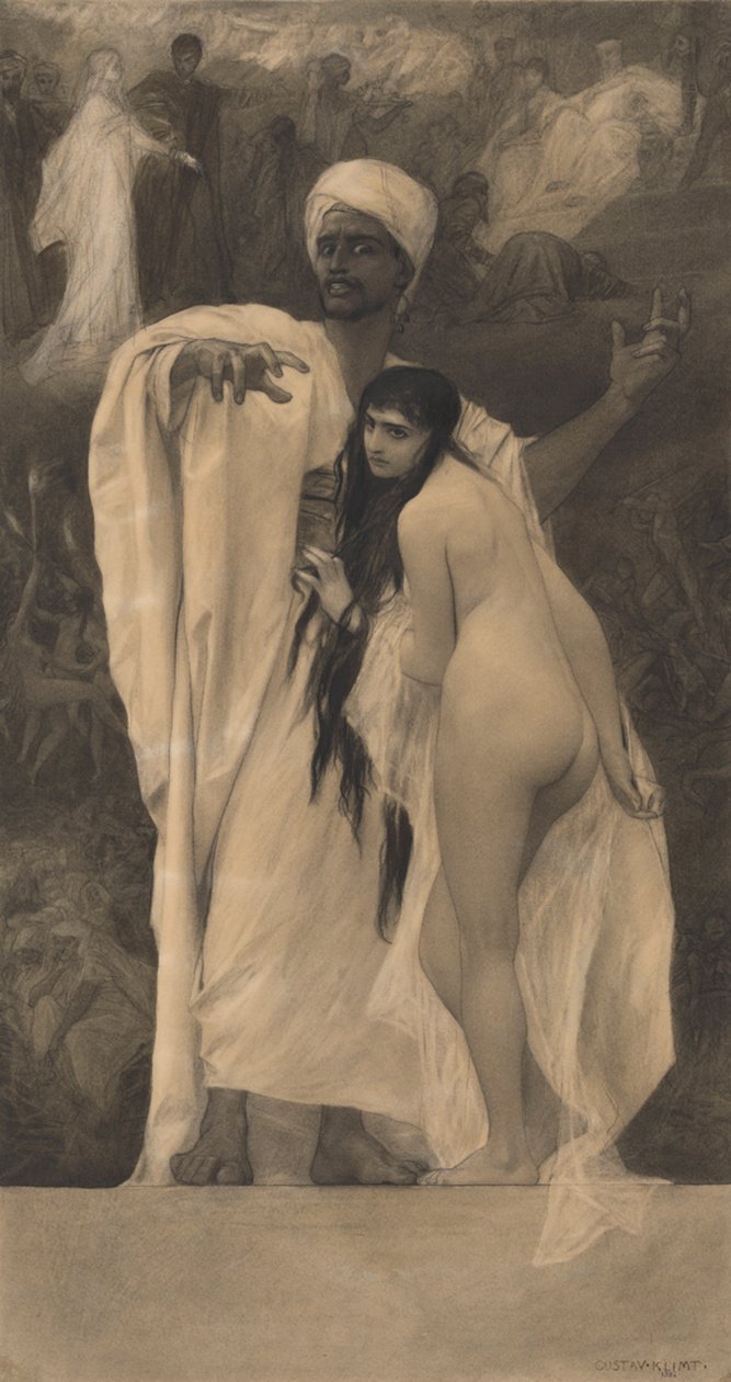 Eventyret (forlæg for: Gerlach  Schenk, Allegorier og emblemer nr. 74) af Gustav Klimt