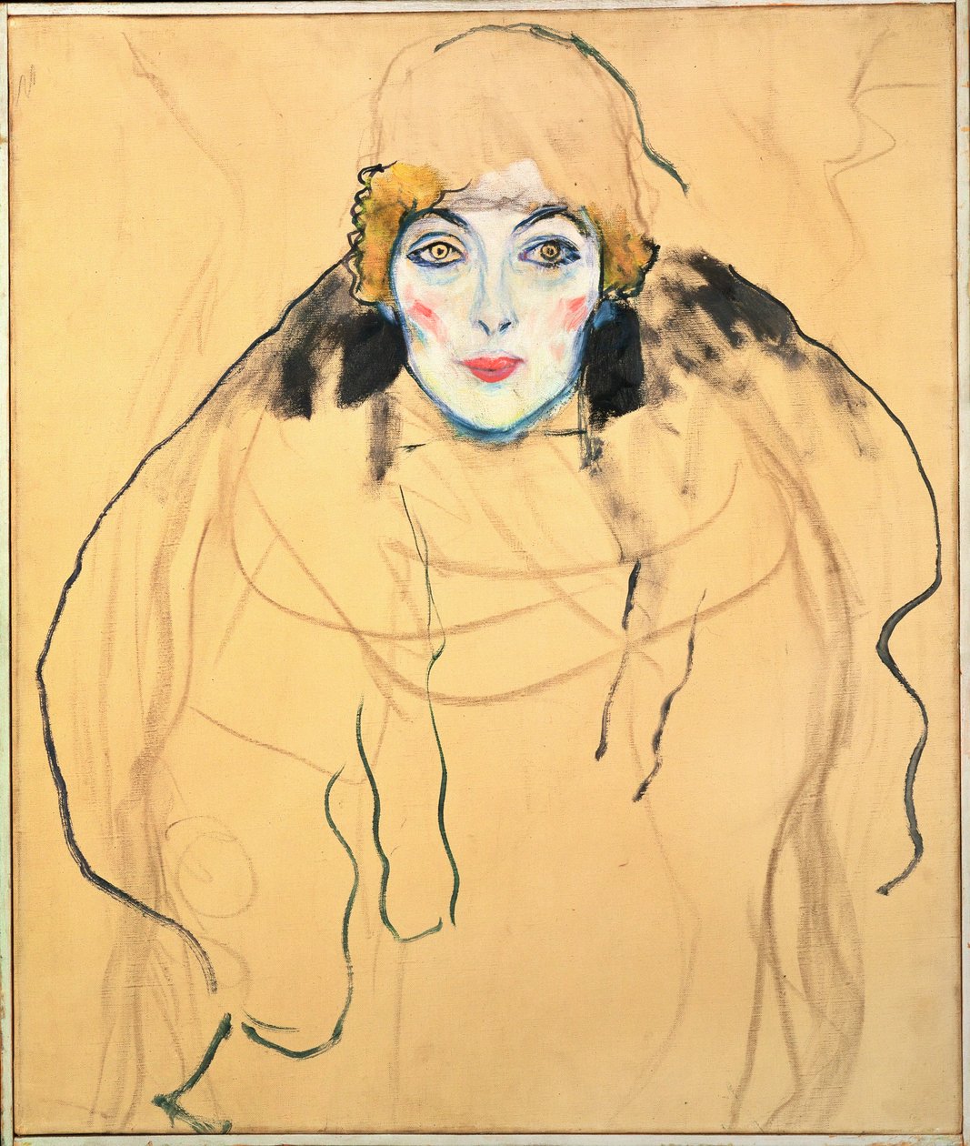 Kvindeligt hoved af Gustav Klimt