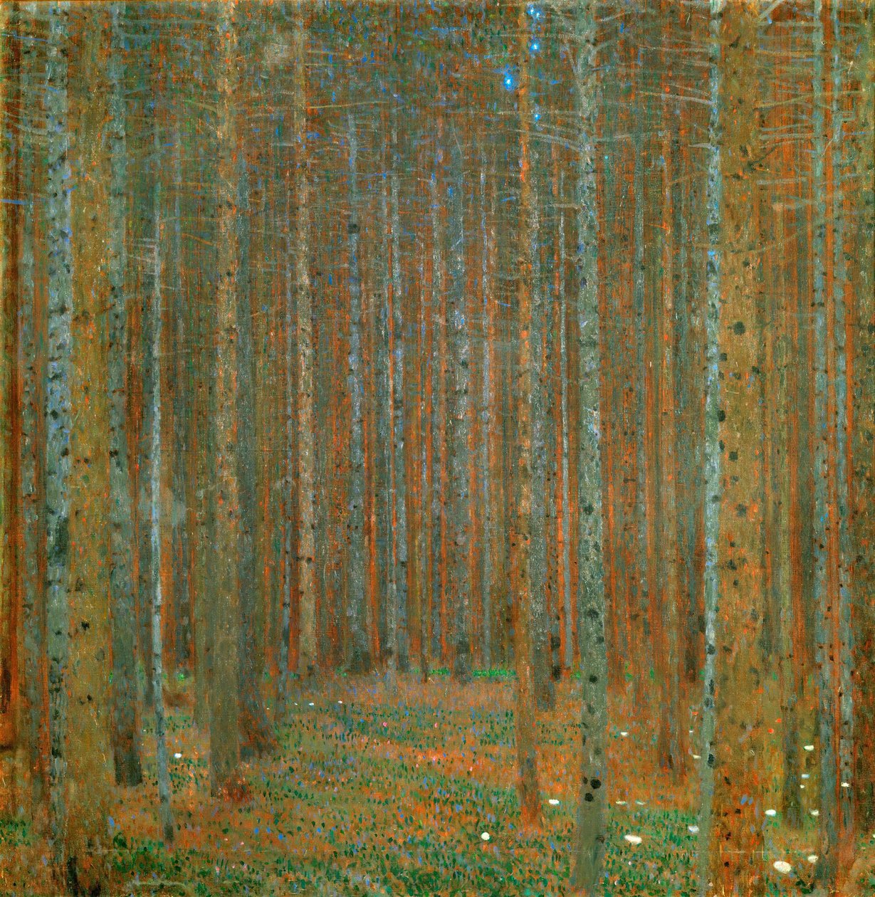 Gran Forest I - Klimt, Gustav (1862-1918) - 1901 - Olie på lærred - 90x90 - Kunsthaus Zug, Samling Kamm af Gustav Klimt