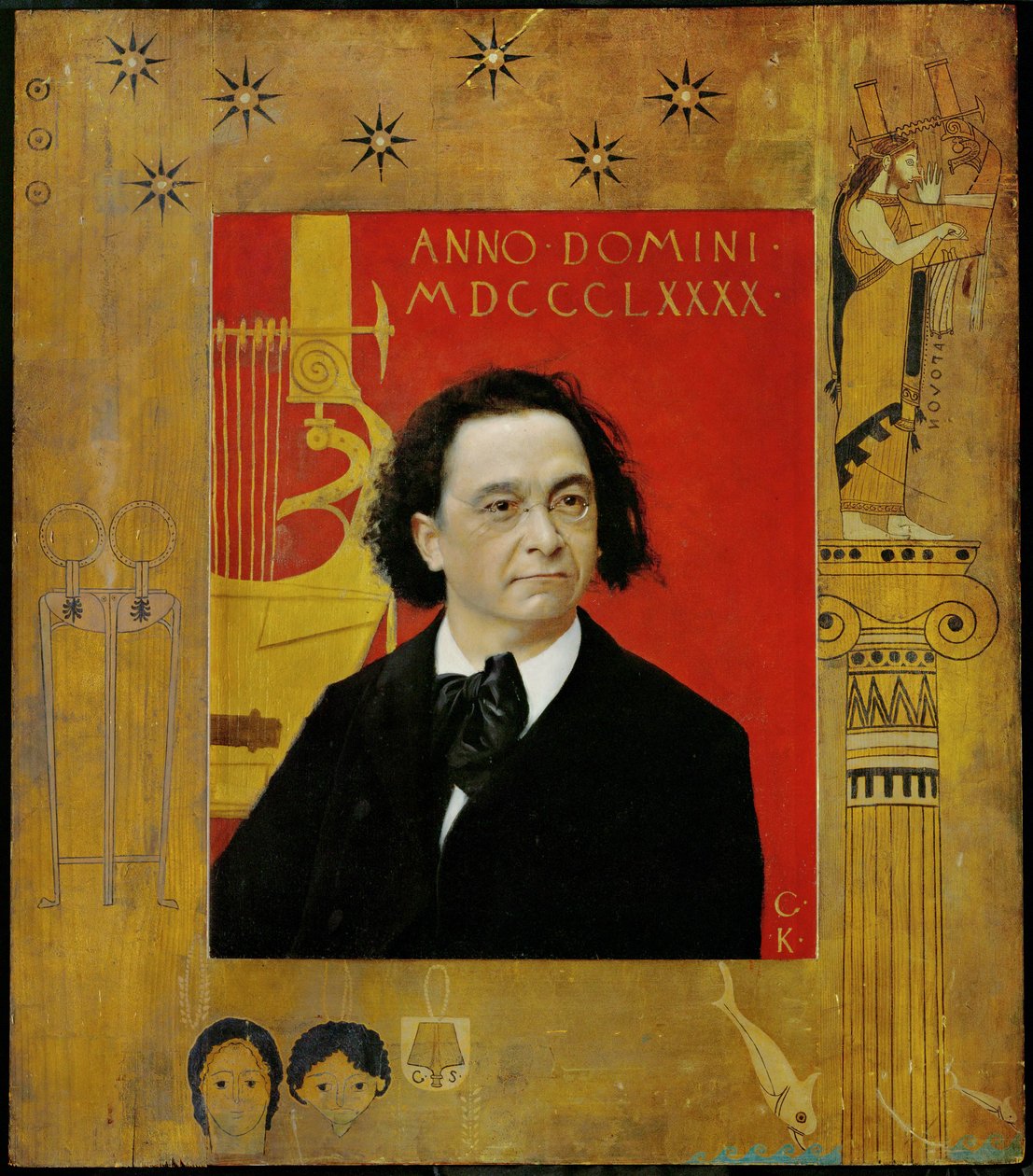 Joseph Pembauer, pianist og klaverlærer af Gustav Klimt