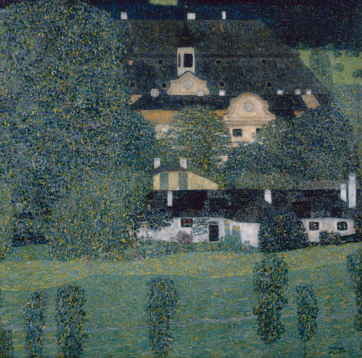 Kammerslottet ved Attersee II af Gustav Klimt