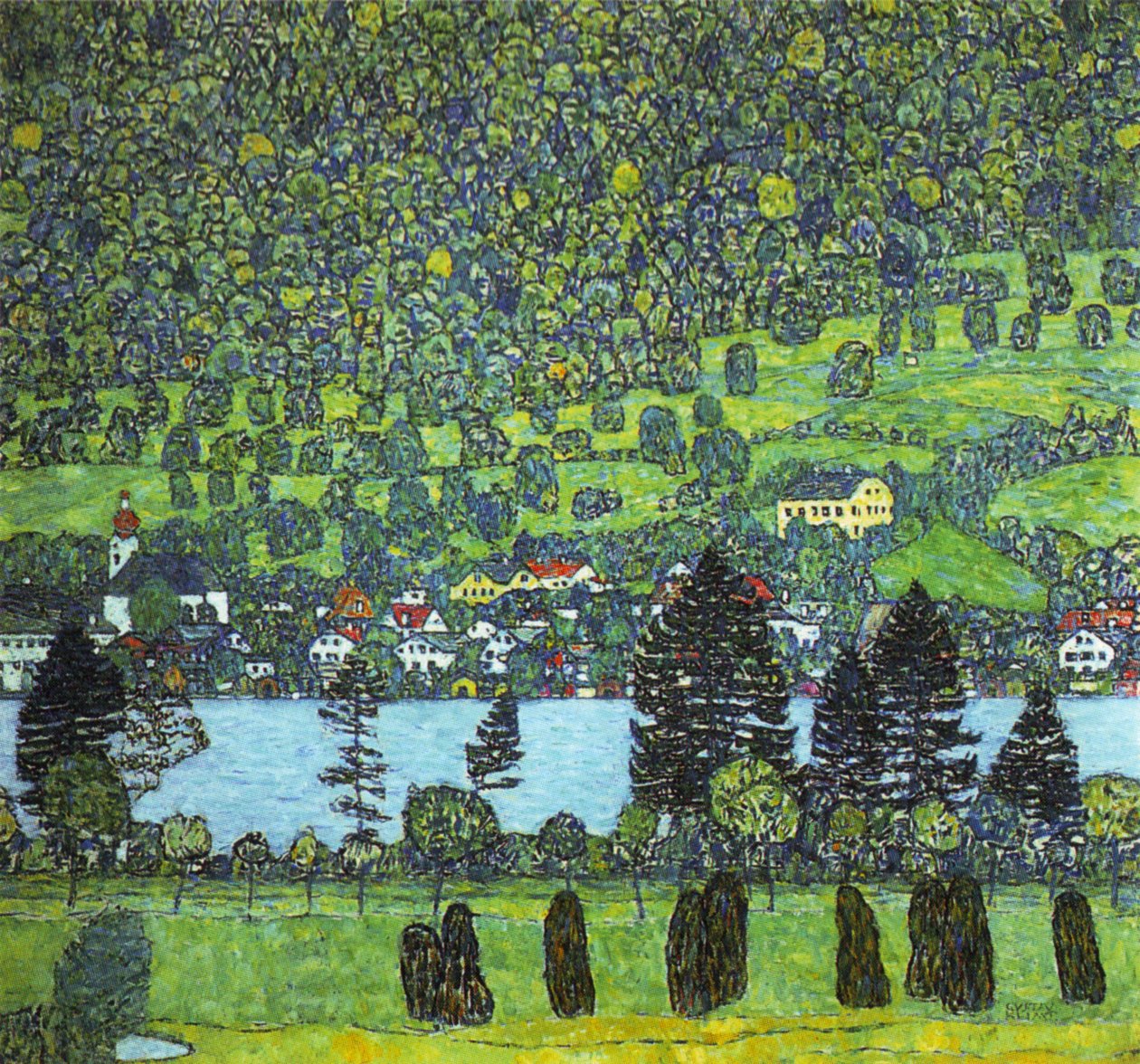 Klimt - Unterach ved Altersee, 1916 af Gustav Klimt