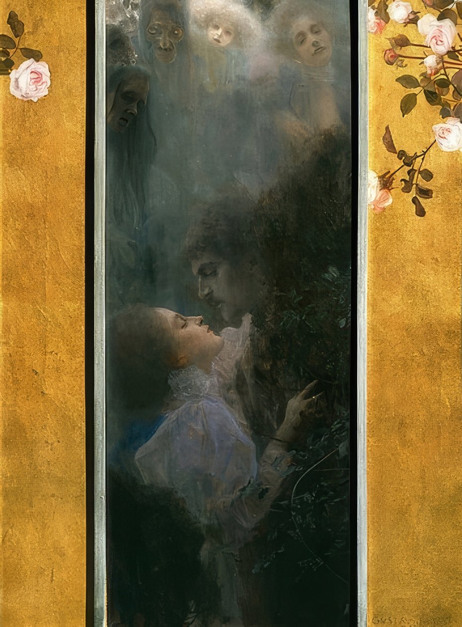 Kærlighed. 1895 af Gustav Klimt