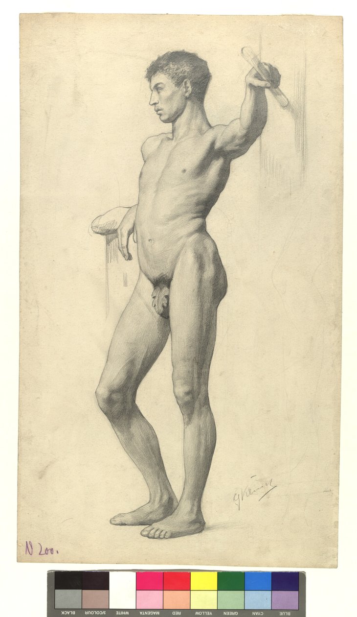 Mandlig akademisk akt af Gustav Klimt