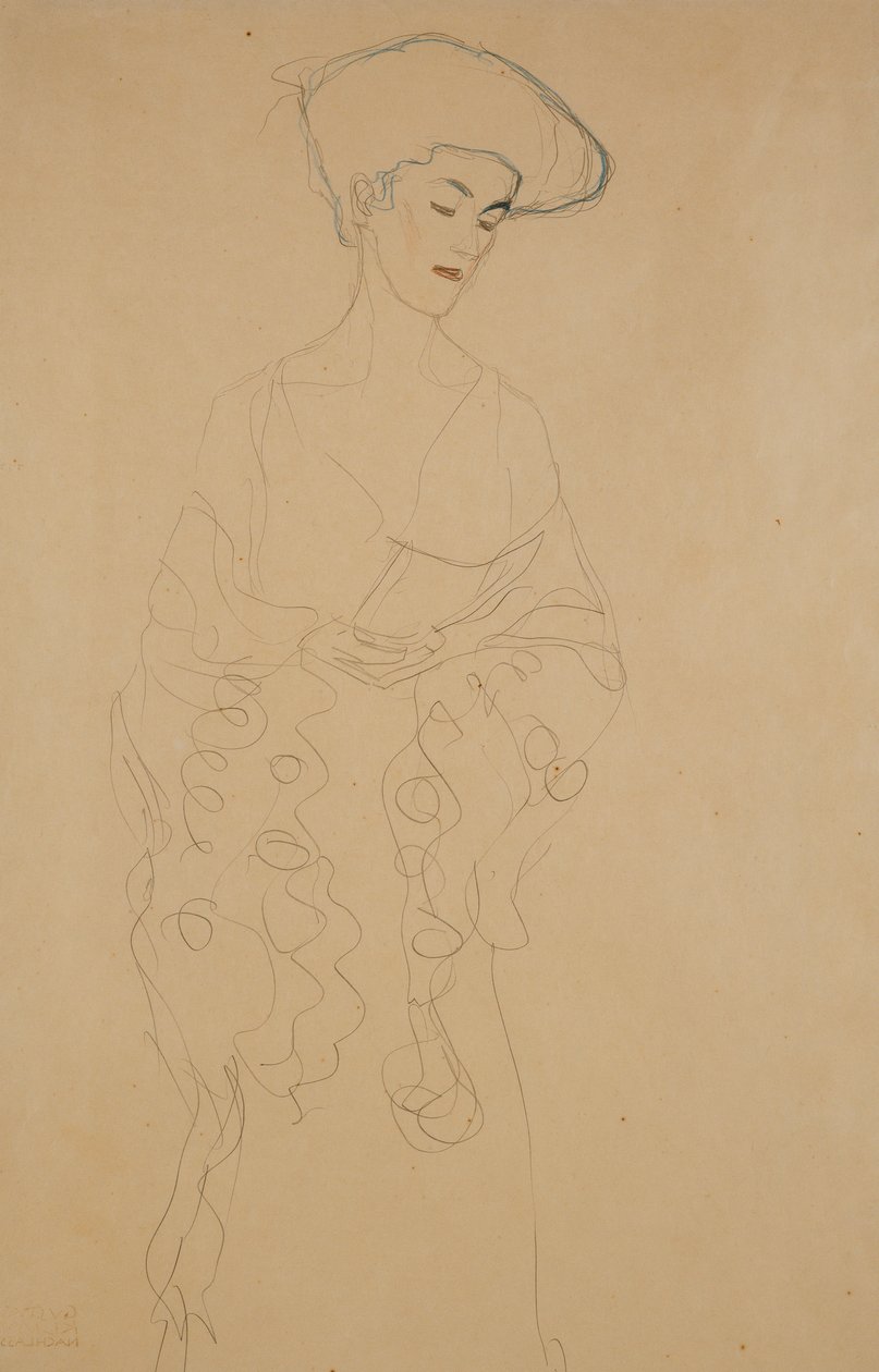 Drejer lidt til venstre, 1907 af Gustav Klimt