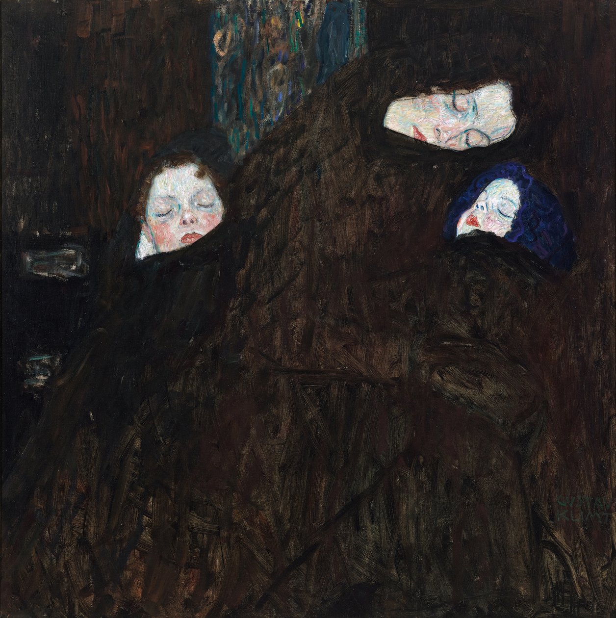 Mor med to børn af Gustav Klimt