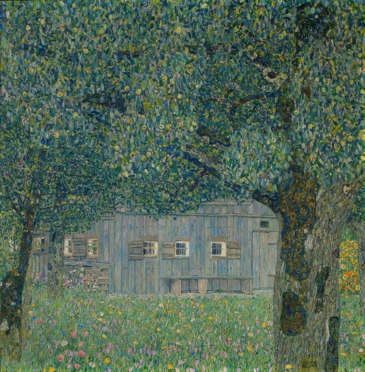 Øvre østrigsk bondehus af Gustav Klimt