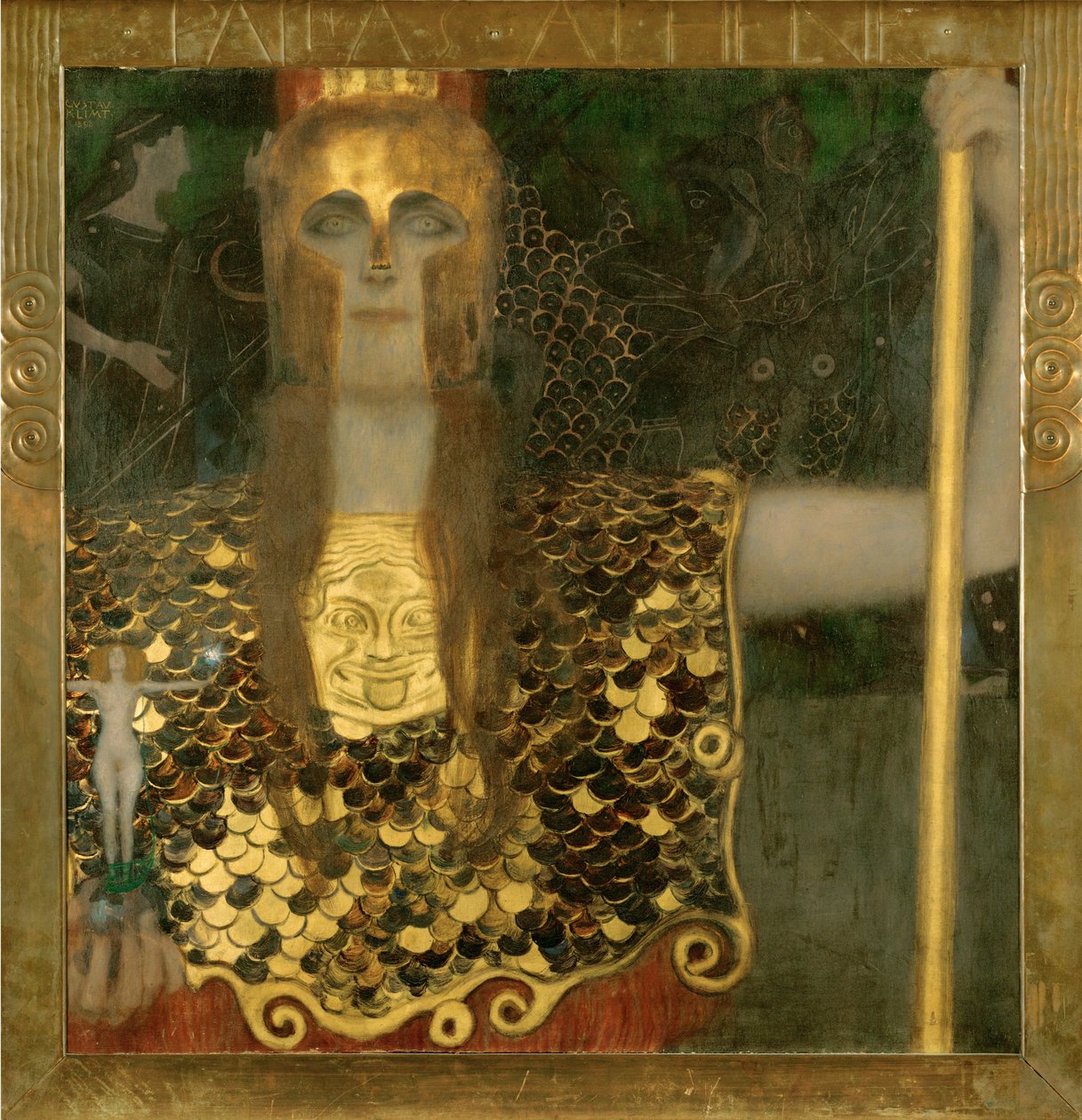 Pallas Athena af Gustav Klimt