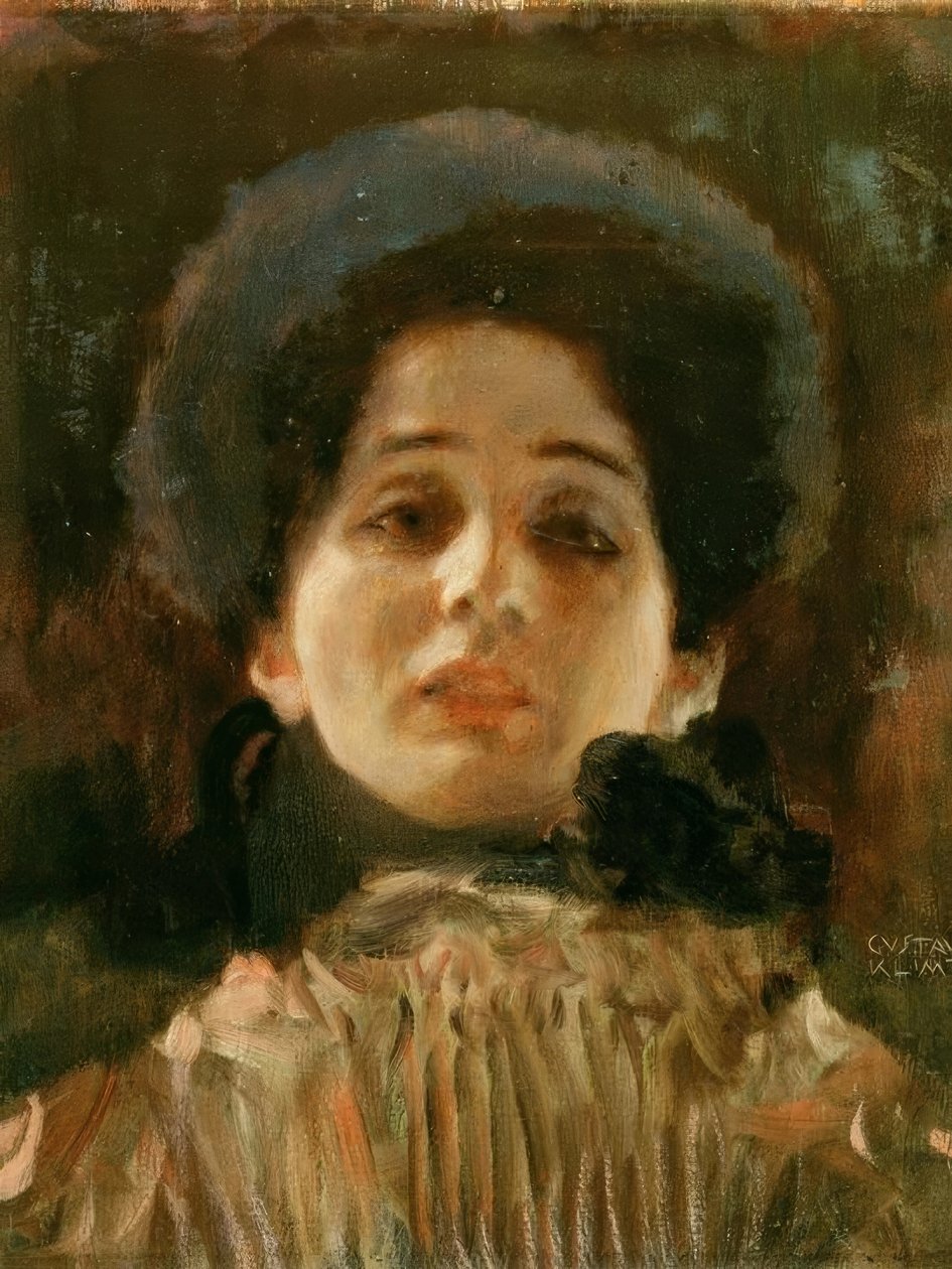Portræt foran af Gustav Klimt