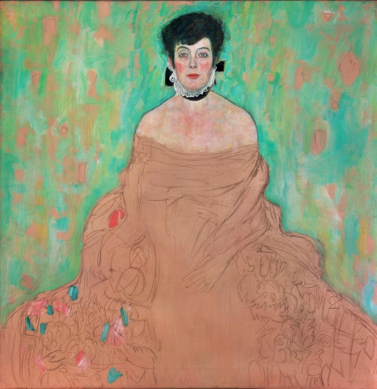 Portræt af Amalie Zuckerkandl af Gustav Klimt