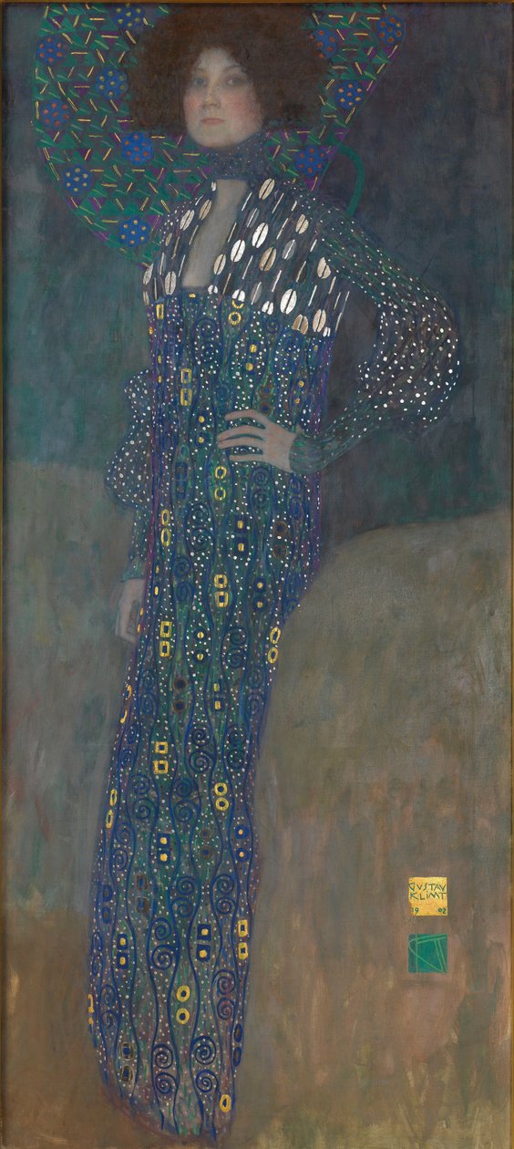 Portræt af Emilie Flöge af Gustav Klimt