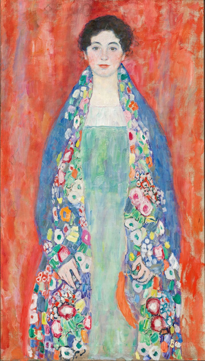 Portræt af Fräulein Lieser (Portræt af frøken Lieser) af Gustav Klimt