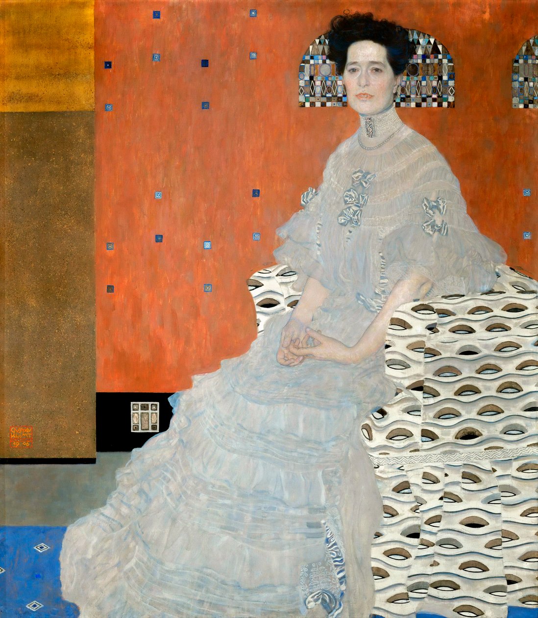Portræt af Fritza Riedler, 1906 af Gustav Klimt